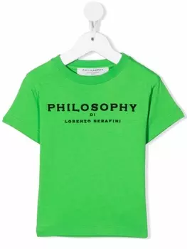 Philosophy Di Lorenzo Serafini футболка с вышитым логотипом, зеленый