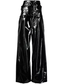 Philosophy Di Lorenzo Serafini глянцевые широкие брюки, черный