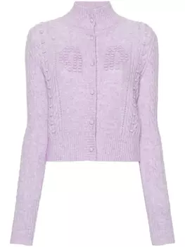 Philosophy Di Lorenzo Serafini кардиган фактурной вязки, фиолетовый