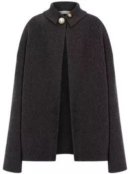 Philosophy Di Lorenzo Serafini кардиган в рубчик с металлическим декором, серый