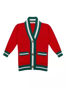 Philosophy Di Lorenzo Serafini Kids кардиган с v-образным вырезом, красный