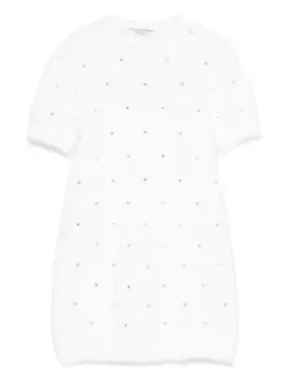 Philosophy Di Lorenzo Serafini Kids платье с кристаллами, белый