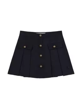 Philosophy Di Lorenzo Serafini Kids плиссированная юбка на пуговицах, синий