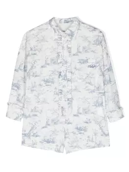 Philosophy Di Lorenzo Serafini комбинезон с графичным принтом, синий