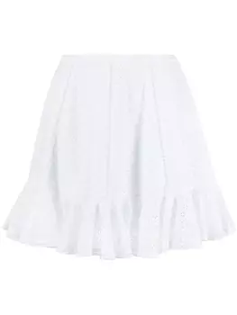 Philosophy Di Lorenzo Serafini кружевная юбка мини со складками, белый