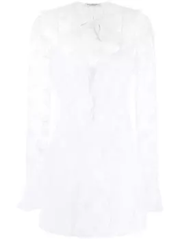 Philosophy Di Lorenzo Serafini кружевное платье мини с оборками, белый