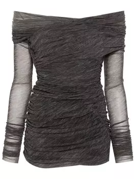 Philosophy Di Lorenzo Serafini мини-платье из тюля, серый