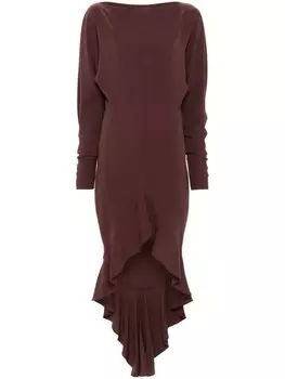 Philosophy Di Lorenzo Serafini мини-платье с оборками, коричневый