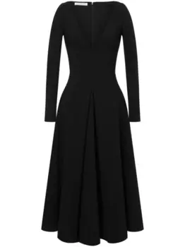 Philosophy Di Lorenzo Serafini платье А-силуэта с V-образным вырезом, черный