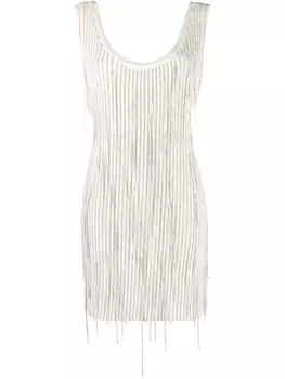 Philosophy Di Lorenzo Serafini платье без рукавов с кристаллами, белый
