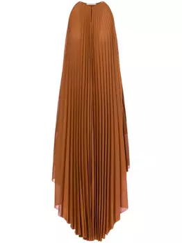 Philosophy Di Lorenzo Serafini платье без рукавов со складками, коричневый