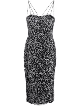 Philosophy Di Lorenzo Serafini платье миди с анималистичным принтом, белый