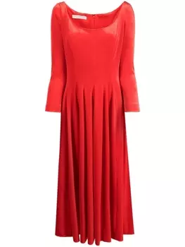 Philosophy Di Lorenzo Serafini платье миди с длинными рукавами, красный