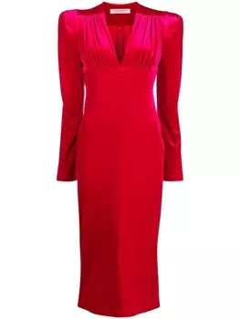 Philosophy Di Lorenzo Serafini платье миди с V-образным вырезом, красный