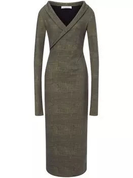 Philosophy Di Lorenzo Serafini платье миди с подворотом, зеленый