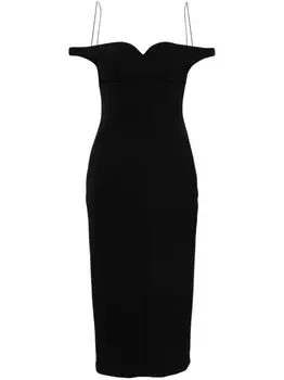 Philosophy Di Lorenzo Serafini платье миди с открытыми плечами, черный