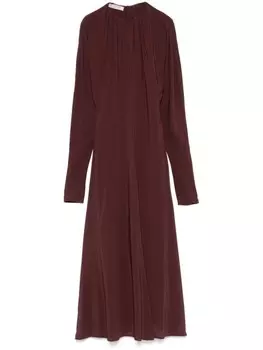 Philosophy Di Lorenzo Serafini платье миди со складками, коричневый