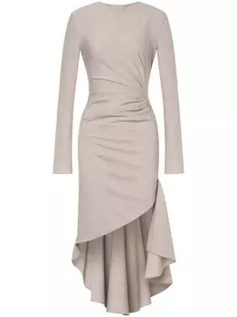 Philosophy Di Lorenzo Serafini платье мини асимметричного кроя со вставками, серый