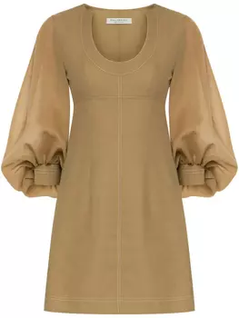 Philosophy Di Lorenzo Serafini платье мини с объемными рукавами, зеленый