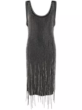 Philosophy Di Lorenzo Serafini платье с бахромой, черный
