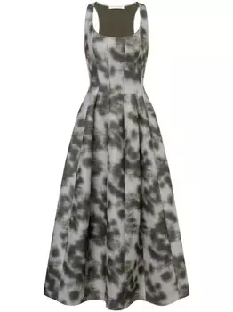 Philosophy Di Lorenzo Serafini платье с абстрактным принтом, серый