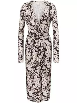 Philosophy Di Lorenzo Serafini платье с цветочным принтом, коричневый