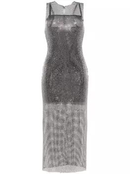 Philosophy Di Lorenzo Serafini платье со стразами, серебристый