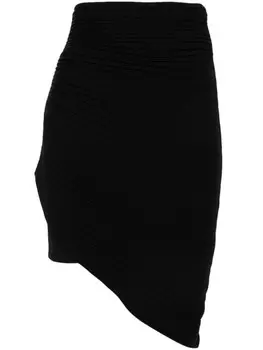 Philosophy Di Lorenzo Serafini плиссированная юбка мини асимметричного кроя, черный