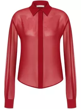 Philosophy Di Lorenzo Serafini полупрозрачная рубашка, красный