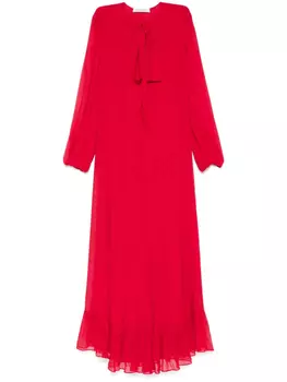 Philosophy Di Lorenzo Serafini полупрозрачное платье макси, красный