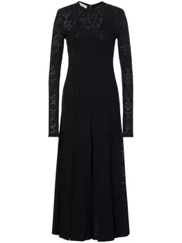 Philosophy Di Lorenzo Serafini полупрозрачное жаккардовое платье, черный