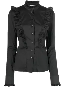 Philosophy Di Lorenzo Serafini поплиновая рубашка с оборками, черный