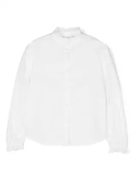 Philosophy Di Lorenzo Serafini поплиновая рубашка с вышитым логотипом, белый