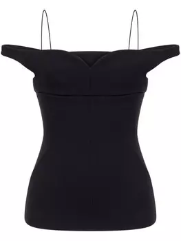 Philosophy Di Lorenzo Serafini приталенный топ с вырезом в форме сердца, черный