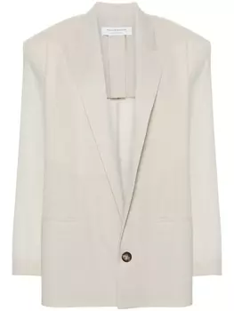 Philosophy Di Lorenzo Serafini прозрачный блейзер, серый