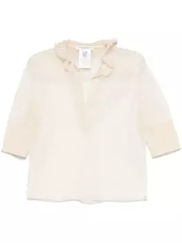 Philosophy Di Lorenzo Serafini прозрачный топ, нейтральный