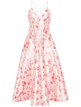 Philosophy Di Lorenzo Serafini расклешенное платье миди с цветочным принтом, желтый