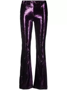 Philosophy Di Lorenzo Serafini расклешенные брюки с пайетками, фиолетовый