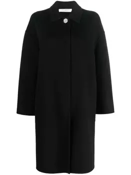 Philosophy Di Lorenzo Serafini rhinestone-button single-breasted coat, черный