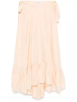 Philosophy Di Lorenzo Serafini шелковая юбка макси, оранжевый