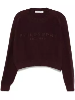 Philosophy Di Lorenzo Serafini свитер с вышитым логотипом, красный