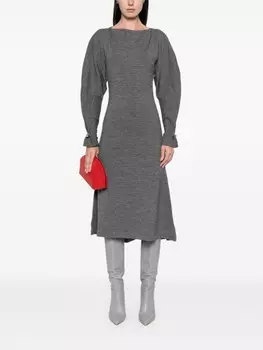 Philosophy Di Lorenzo Serafini трикотажное платье миди, серый