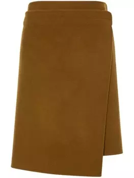 Philosophy Di Lorenzo Serafini юбка А-силуэта с запахом, коричневый