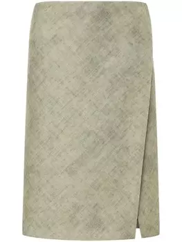 Philosophy Di Lorenzo Serafini юбка А-силуэта с запахом, нейтральный цвет