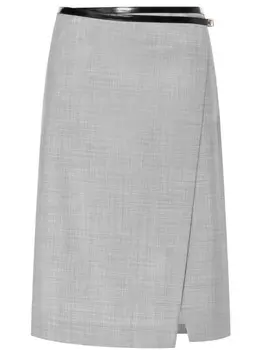 Philosophy Di Lorenzo Serafini юбка А-силуэта с запахом, серый