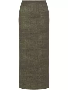 Philosophy Di Lorenzo Serafini юбка-карандаш с завышенной талией, зеленый