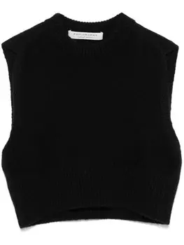 Philosophy Di Lorenzo Serafini укороченный топ без рукавов, черный