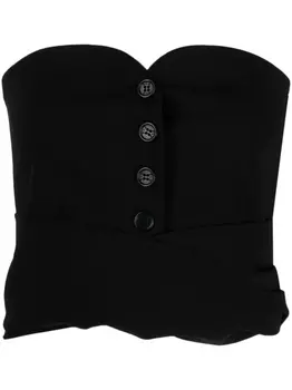 Philosophy Di Lorenzo Serafini укороченный топ с запахом, черный