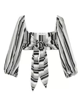 Philosophy Di Lorenzo Serafini укороченный топ в полоску, черный