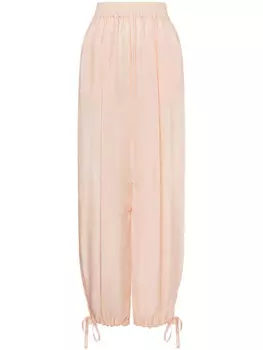 Philosophy Di Lorenzo Serafini зауженные шелковые брюки, розовый